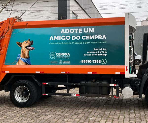 Adesivo Caminhão do Lixo 