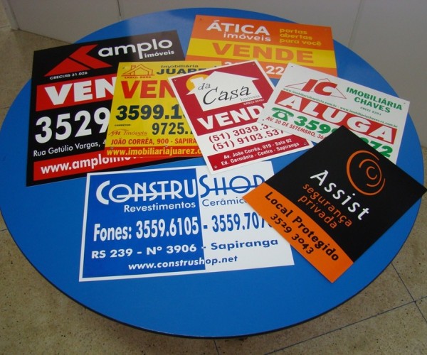 Placa em PVC